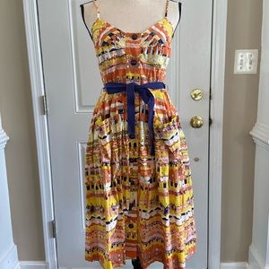 Plenty by Tracy Reese Orange spaghetti strap dress sz 4 NWOT